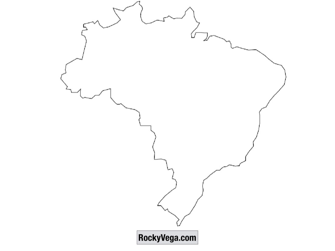 Map of Brazil from a talk slide.
